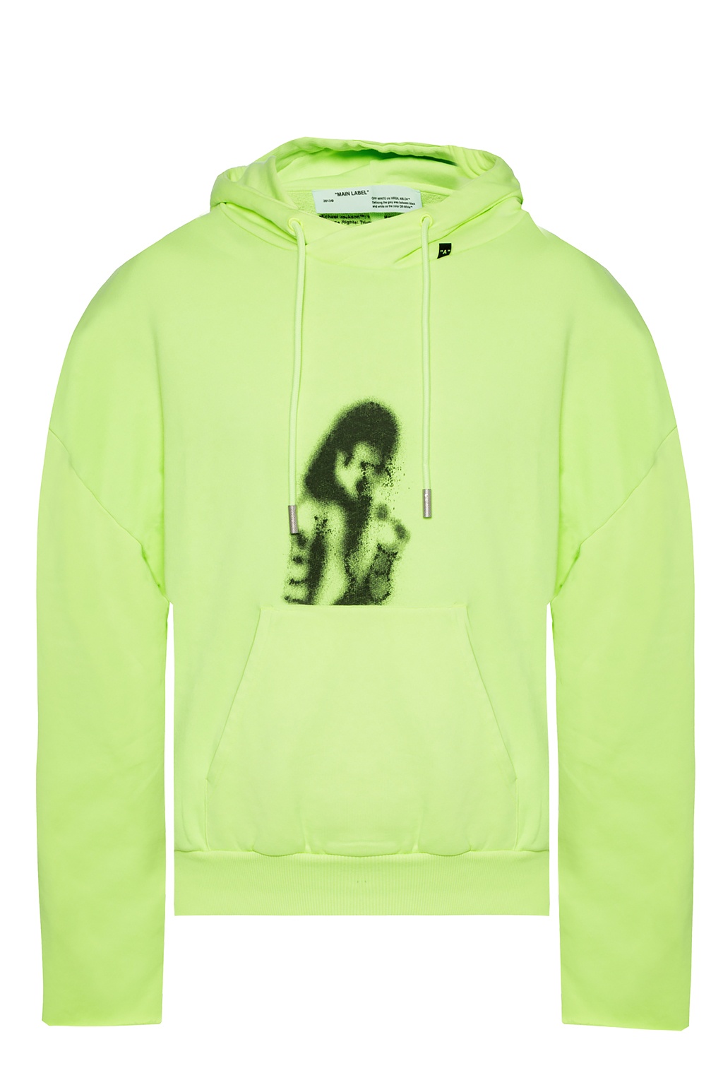 Lime green off white on sale hoodie